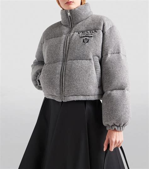 prada puffer womens|prada cashmere puffer jacket.